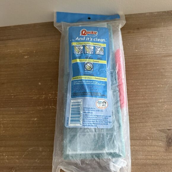Quickie HomePro Automatic Sponge Mop Refill #0472 W/ Scrubber Fits #041 & #047 - Picture 3 of 4